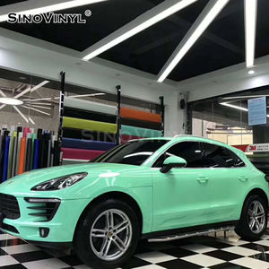 Entrega rápida <span class=keywords><strong>Vinilo</strong></span> autoadhesivo polimérico de alta calidad Cara brillante Película de envoltura de coche roja Película de cristal súper brillante - Product Image 4