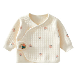 Chemisier mi-long pour nouveau-né en pur coton, classe A, 0-3 mois, printemps-automne, chaud, unisexe - Product Image 5