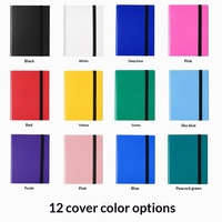 Album de cartes 9 compartiments en PP imprimé UV avec design de dossier, grande capacité pour cartes à collectionner TCG Pokémon, rangement personnalisable