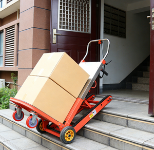 Carro Eléctrico Sube Escaleras con Certificación CE, Capacidad de Carga de 250 kg, Plataforma de Acero y Carretilla de Mano Eléctrica para Palets - Product Image 1