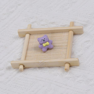 Correa personalizada hecha a mano para muñecas 3D, Perno de acero inoxidable, correa de reloj de oso de resina, piezas de accesorios de decoración para <span class=keywords><strong>Apple</strong></span> <span class=keywords><strong>Watch</strong></span> para <span class=keywords><strong>Casio</strong></span> - Product Image 3