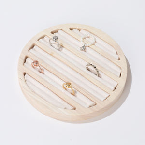 Offre Spéciale – Présentoir à Bijoux en Bambou et Flanelle Écologique avec Logo Personnalisé pour Boucles d'Oreilles et Bijoux – Vente en Gros - Product Image 4