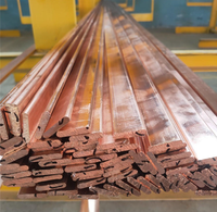 Barres de cuivre plates carrées rouges pour fabricants
