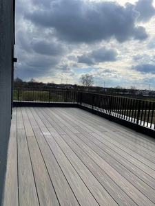 Terrasse en <span class=keywords><strong>parquet</strong></span> composite WPC pour jardin avec surface brossée, imperméable, design européen pour usage extérieur - Product Image 6