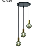 Lampes suspendues LED de style Art déco contemporain nordique, 220V G9, en fil de fer, pour porche de ferme