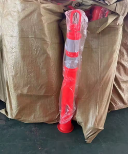 Bolardo de advertencia de tráfico <span class=keywords><strong>T</strong></span>-Top de HDPE de 6,7 KG, barrera de seguridad vial de 115cm, delineador de PE, divisor de Control de multitudes - Product Image 6