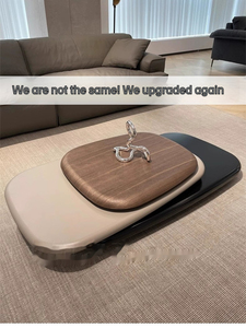 Modern Simple <strong>Rotate</strong> Oval Center <strong>Table</strong> for Home Decorative Unique Design Swivel Villa <strong>Coffee</strong> <strong>Table</strong> Wood - Product Image 2
