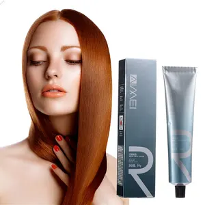 Venta al por mayor de productos de peluquería bajo en amoníaco Sexy Chic naranja rojo Color permanente para el cabello crema orgánica Color de cabello Etiqueta Privada