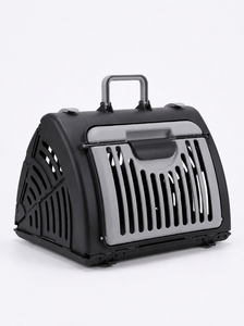 Cage de transport <span class=keywords><strong>pour</strong></span> chat et <span class=keywords><strong>chien</strong></span>, approuvée par les compagnies aériennes, pliable, rigide, <span class=keywords><strong>en</strong></span> PP et ABS, 35L, ventilée, avec verrou de sécurité, capacité 10kg - Product Image 2