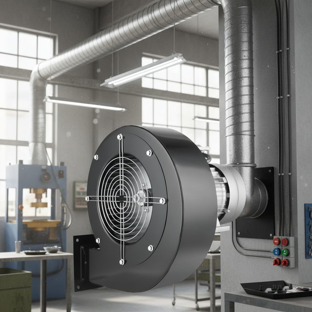 Industrial Exhaust Centrifugal Fan Blower Multi-blade Cast Iron Blades Aluminum Alloy Construction Low Noise 220V/380V WENCHENG