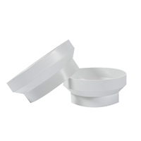 Diffuseurs d'air plats décoratifs en plastique pour système CVC, 2 coniques, pour ventilateur extracteur d'air
