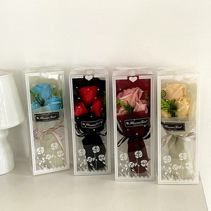 <span class=keywords><strong>Ramo</strong></span> <span class=keywords><strong>de</strong></span> Rosas para el Día <span class=keywords><strong>de</strong></span> la Madre y San Valentín en Caja <span class=keywords><strong>de</strong></span> Regalo, Flores <span class=keywords><strong>de</strong></span> Rosa y Clavel con 3 Ramos - Product Image 4