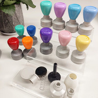 Tampons Flash Ronds de 30 mm en HA de Bonne Qualité, Couleurs Douces, Personnalisables pour Récompenses et Enseignants