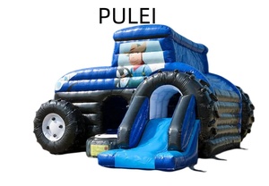 Château gonflable 3D stéréoscopique Tracteur Bleu, Design Attrayant, Plusieurs Modes de Jeu, Trampoline Commercial de Qualité Supérieure - Product Image 2