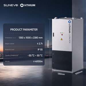 แบตเตอรี่ลิเธียม Hithium 125 กิโลวัตต์ 261 กิโลวัตต์ชั่วโมง แบบระบายความร้อน  ตู้กลางแจ้งออลอินวัน สำหรับ C&I Shaving & Microgrid ได้รับการรับรองมาตรฐาน CE ยี่ห้อ Cubeark - Product Image 3