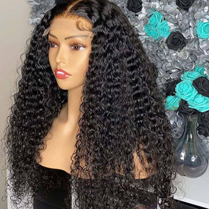 Cheveux vendeurs prix vague d'eau 5x5 6x6 Hd dentelle perruque en gros <span class=keywords><strong>lots</strong></span> bouclés vagues avant perruque cuticule humaine alignée 360 pleine dentelle perruques - Product Image 1