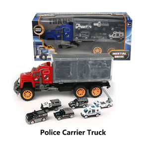 Ensemble <span class=keywords><strong>de</strong></span> jouets pour enfants personnalisable : <span class=keywords><strong>Camion</strong></span> <span class=keywords><strong>de</strong></span> <span class=keywords><strong>pompier</strong></span>, <span class=keywords><strong>camion</strong></span> <span class=keywords><strong>de</strong></span> police, véhicule <span class=keywords><strong>de</strong></span> construction, voiture en alliage, véhicule porte-voitures à rétrofriction - Product Image 5