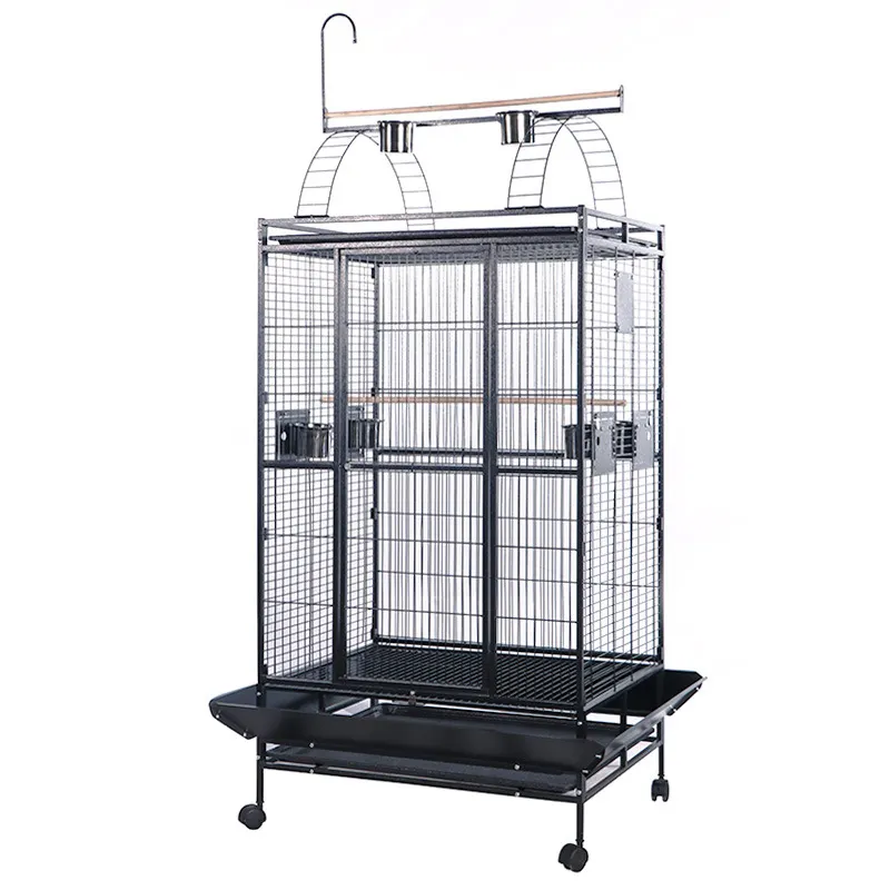 Cage d'élevage d'oiseaux de perroquet de Pigeon pliable en fil galvanisé personnalisé nouvelle grande Cage à oiseaux de canari Simple et portable