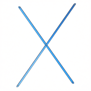 Support Fami System Ar Stiffening Cross L850 H2510 Bleu RAL5012 - Product Image 3