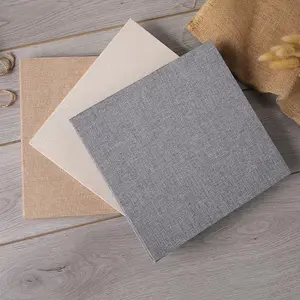 Self Adhesive Linen Cover Photo Album Hessian 4x6 Picture Display Window  Album 11x10.6 Inches Colorful Scrapbook Album Gift - AliExpress