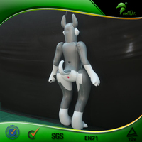 Animal gonflable Hongyi avec sph Figurine gonflable Husky en air Poupée gonflable pour adulte