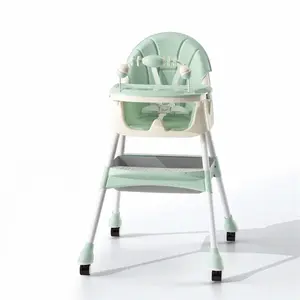 Cadeira alta ajustável multifuncional para bebês de 0-3 anos para alimentação