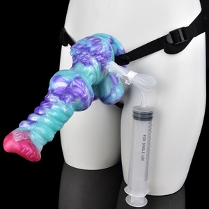 YOCY Ejaculating <b>Dildo</b> Animal Dog Cock Big Girth Cock for Vagina Anal Butt Plug Squirting <b>Dildo</b> Silicone Sex Toys for Men Women - Product Image 3
