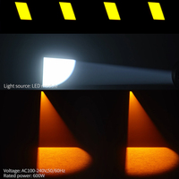 Projecteur LED 500W Beam Spot Wash Cutting 4-en-1 avec obturateur mobile, profil lumineux avec CTO et CMY, utilisation hôtelière, culot E27, tête mobile