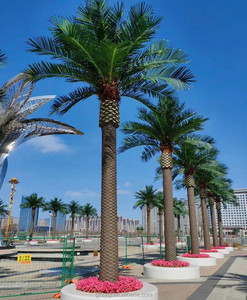 Sợi thủy tinh nhân tạo dừa Hoàng Yến ngày cọ trong nhà ngoài trời Mall vườn thiết kế đường phố trang trí thường Xanh thực vật cây cọ - Product Image 6