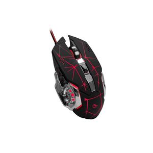 Souris de jeu 6D filaire USB GM-011L orientation droite avec rétroéclairage LED de roue de feu de vent pour les joueurs d'ordinateur portable - Product Image 2