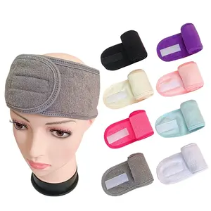 Magic sticker headband SPA makeup headband women's sweat absorbing breathable sports headscarf knitted hair accessories