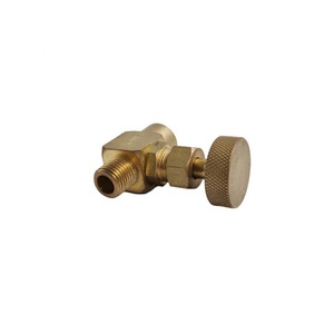 Messing <span class=keywords><strong>Mini</strong></span>-Naaldventiel, Vrouwelijk Naar Mannendraad, Handmatige Bediening Voor Luchtwaterolie, 1/8 "1/4" 3/8 "1/2" Npt Bspp Bspt - Product Image 2