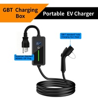 Nouveau chargeur EV portable GBT de haute qualité 15A avec prise US 5-15, charge rapide de niveau 1, 3,5 kW, protection IP66 pour voiture électrique