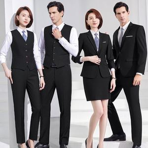 Uniforme de travail pour banque, bureau, enseignement, professionnel, homme, femme, couleur unie, sur mesure, robe de banque, veste, manches longues, costume - Product Image 6