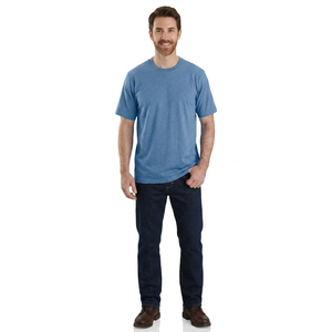 Vente en gros 100% coton pour polos pour hommes Broderie de logo personnalisée Impression T-shirts unis de grande taille respirants - Product Image 1