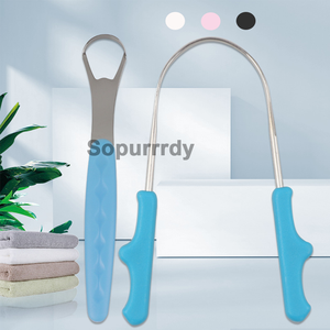 Grattoir à Langue en Acier Inoxydable avec Logo Personnalisé – Outil d'Hygiène Buccale Efficace pour Réduire la Mauvaise Haleine, Nettoyage Efficace, Aide à l'Hygiène Dentaire, Conception Portable - Product Image 2