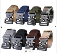 Ceinture tactique à boucle en acier à verrouillage automatique, prix d'usine, pour hommes, en nylon, style sportif