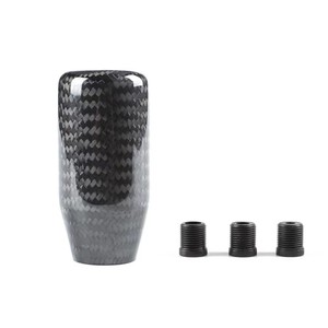 Poignée de levier de vitesse en fibre de carbone rouge et noir, universelle, pour transmission manuelle et automatique, design ergonomique - Product Image 2