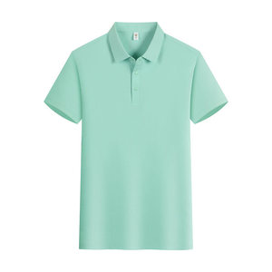 Custom Logo Short Sleeve Polo Shirt Solid Color Moisture Wicking Daily Wear Promotional Shirt - Product Image 2