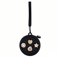 Porte-monnaie à fermeture éclair en gros de l'usine Chinfai, mini portefeuille pour enfants, sac pour Airpods, porte-clés, porte-monnaie rond en silicone