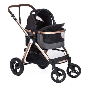 <strong>Pram</strong> With Table Cheap 4 Wheels Small Medium Large Two Cat Carriers <strong>Pet</strong> Trolley Dog Stroller for Dogs - Product Image 4