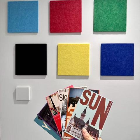 White Wall Felt Board for Thumbtacks Popular Influencer Same Style Instagram Nordic Photo Background Wall Sticker