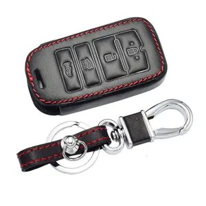 Nhà máy Da Trường Hợp Chìa Khóa Xe Cho <span class=keywords><strong>Kia</strong></span> Sorento K900 Mới K7 Cadenza 2017 2018 2019 4 Nút Thông Minh Từ Xa chính bìa Phụ Kiện - Product Image 1