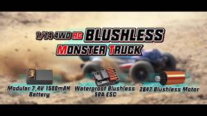 HOSPEED 1/14 Voiture électrique sans balais 4WD à grande vitesse <span class=keywords><strong>Pioneer</strong></span> RC Car 2.4G Monster Truck Full-Proportion Oil-Pressure Shock Expert - Product Image 4