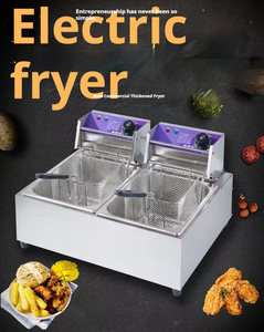 Nhà Hàng Hộ Gia Đình Cấp Thép Không Gỉ 3 Xe Tăng Điện Nồi Chiên Sâu Với Có Thể Điều Chỉnh Điều Khiển Nhiệt Hiệu Quả Cao 4000W - Product Image 2