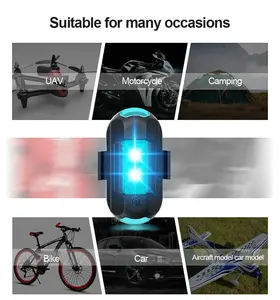 Lampu peringatan keselamatan sensor getaran, lampu belakang sepeda motor, lampu peringatan berkedip kondisi baru langsung dari pabrik - Product Image 4