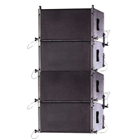 Système Audio Professionnel Actif d'Extérieur 3 Voies à Gamme Complète avec Module Amplificateur DSP et Caisson de Basses de 18 Pouces Alimenté