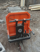 Chariot à palettes électrique à trois roues robuste pour chantier de construction, alimentation du bétail et transport de fumier