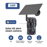 4G Lte Trail SIM Caméra de vision nocturne sans fil sans lueur Caméra de piste Camouflage Chasse au cerf/Jeu Camo Caméra avec panneau solaire