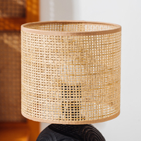 Lampe de table en céramique rétro faite à la main, plusieurs tailles, personnalisable, tissu, grenier, salon, chambre à coucher, lampe sur pied LED